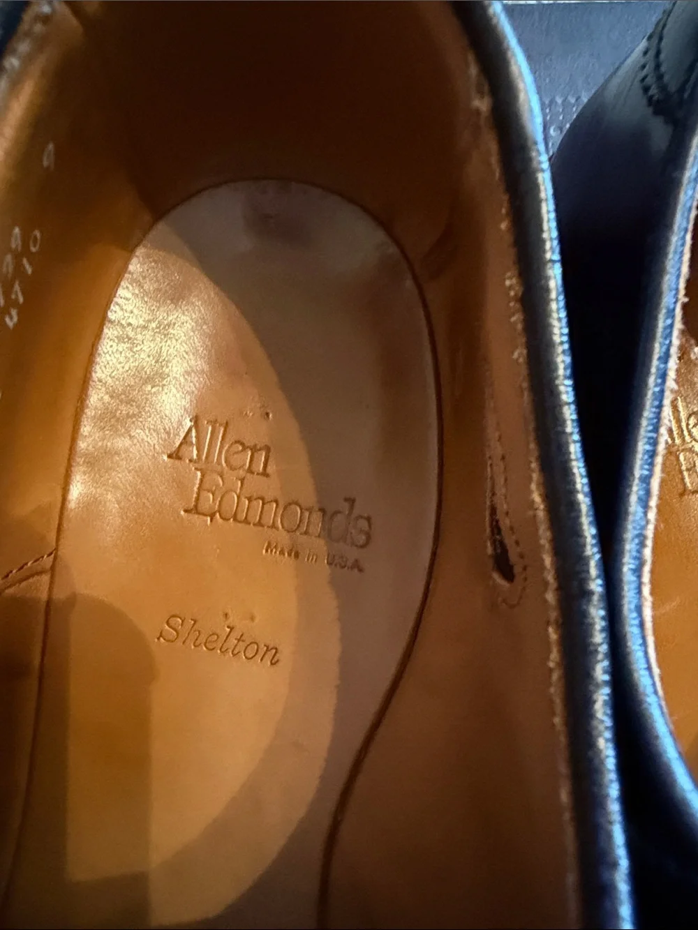 Allen Edmonds Shelton Two-Tone Burgundy and Black Derby Oxfords